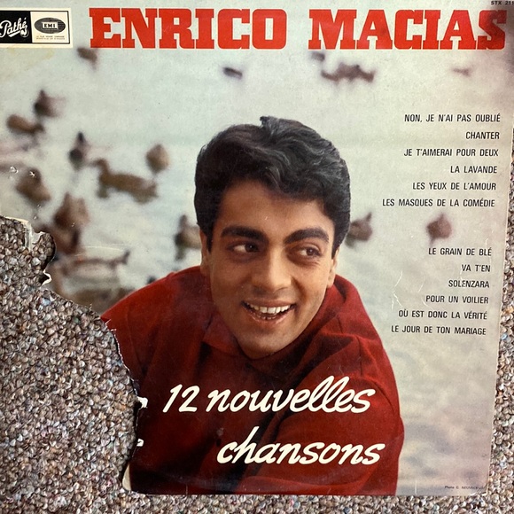Enrico Macias -“12 nouvelles chansons” French musical 1964 Vinyl record - Picture 2 of 6